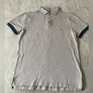 Men's Gray Beige Polo Sports Fit Shirt